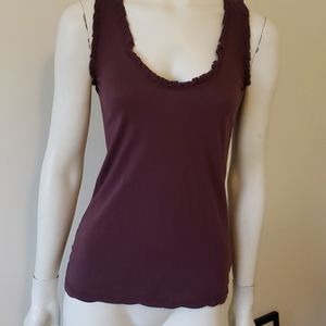 LA made dark purple tank top